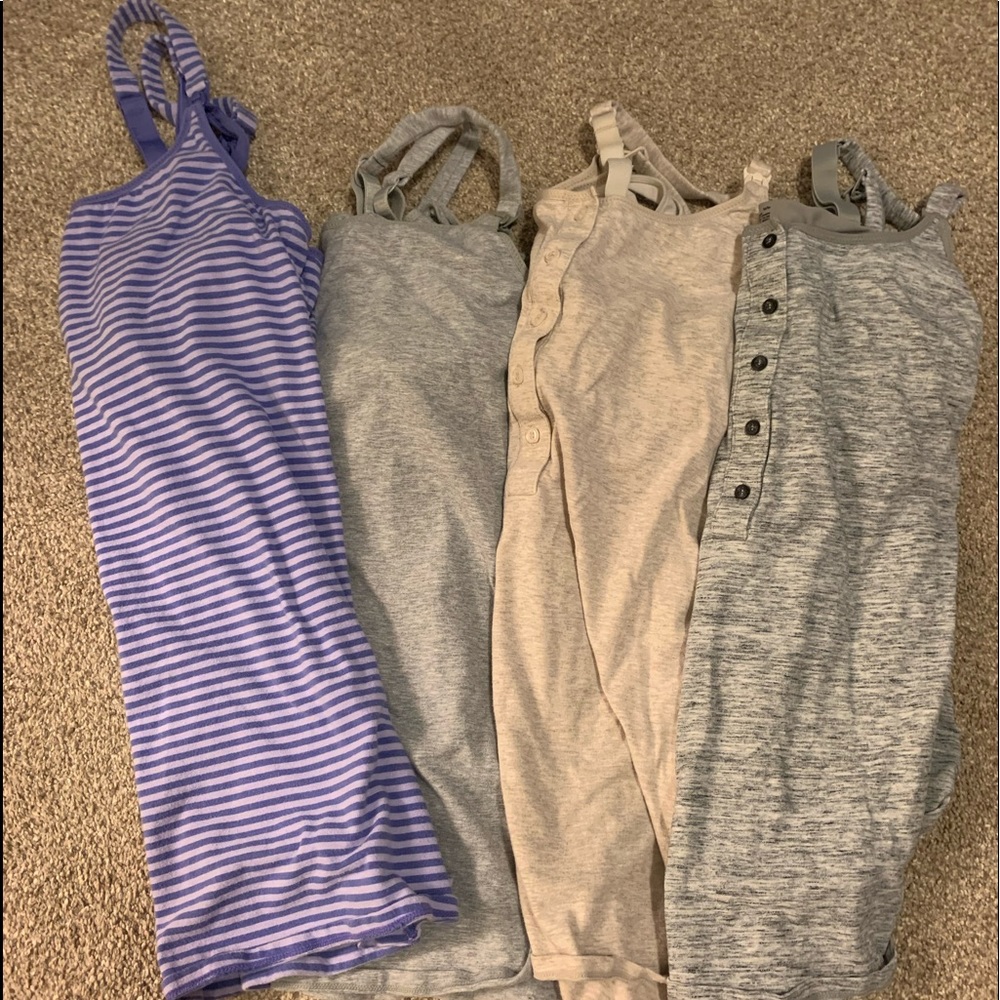 Gilligan O Malley nursing tanks- lot of 4
